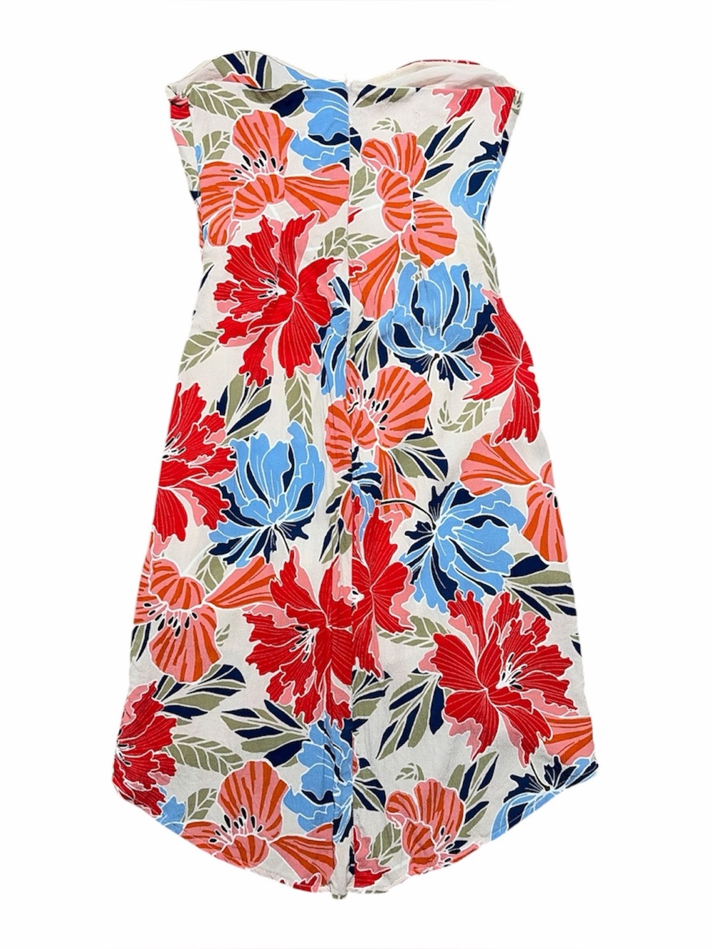 ASTR the Label Strapless Red Floral Dress Size Small - Picture 4 of 6